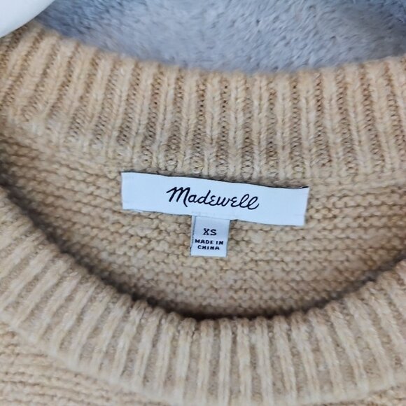 Madewell Andria Pullover Sweater Womens Size XS Relaxed Boxy Fit Soft Wool Blend - Picture 3 of 7